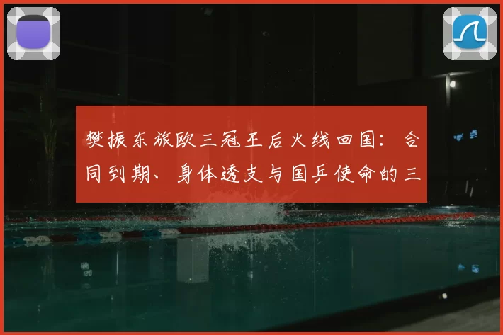 樊振东旅欧三冠王后火线回国：合同到期、身体透支与国乒使命的三重推力