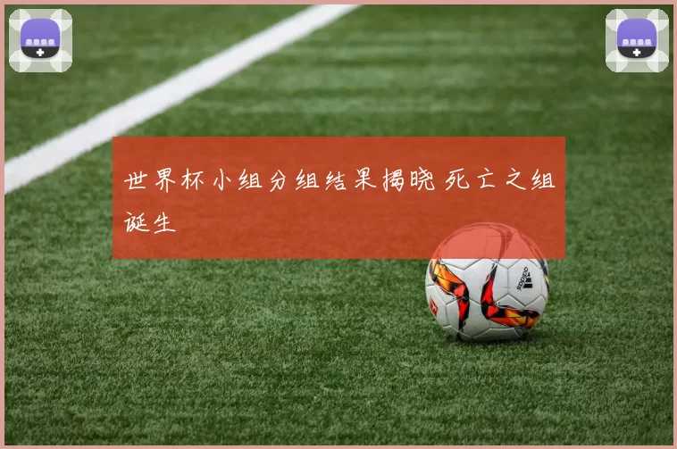 世界杯小组分组结果揭晓 死亡之组诞生