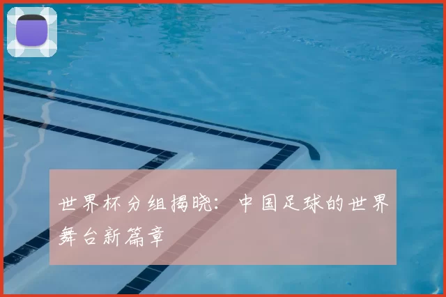 世界杯分组揭晓:中国足球的世界舞台新篇章